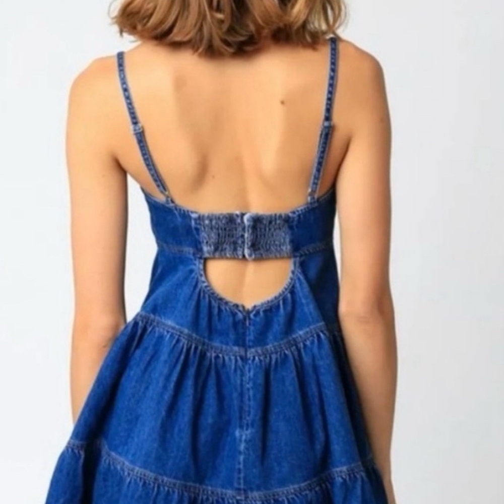 Blue Denim Dress - Picture 2 of 3